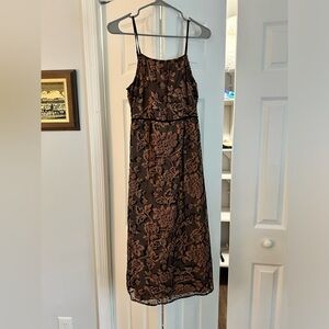 Midi floral velvet dress